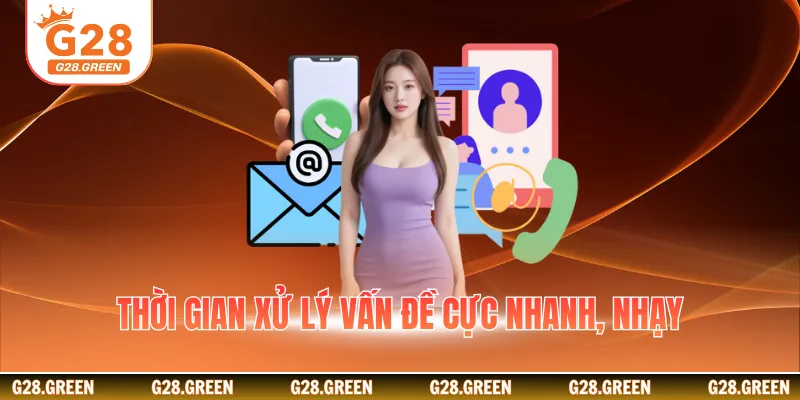 Thời gian xử lý vấn đề cực nhanh, nhạy